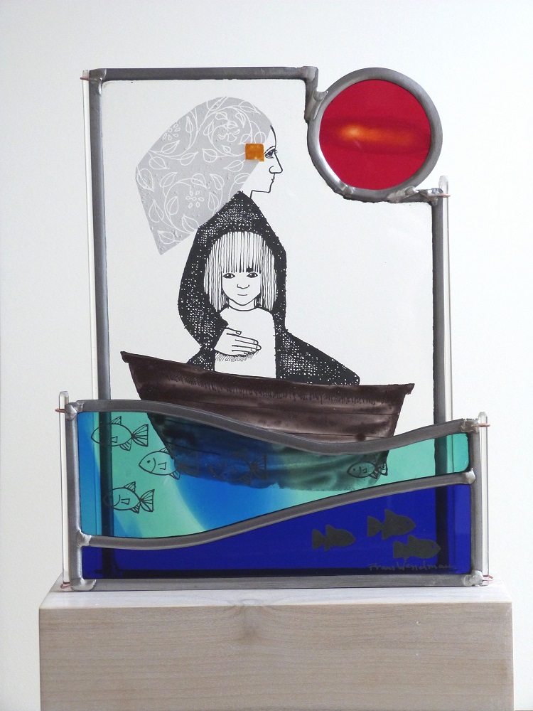 Voyage, stained glass